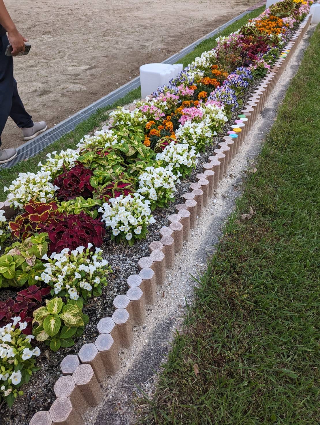 3Dプリント製の花壇のブロック